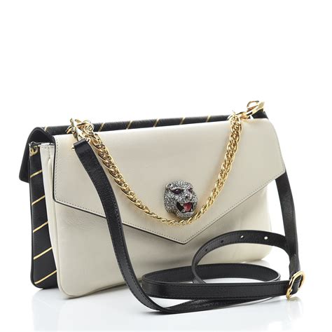 black and white gucci handbag|Gucci black denim bag.